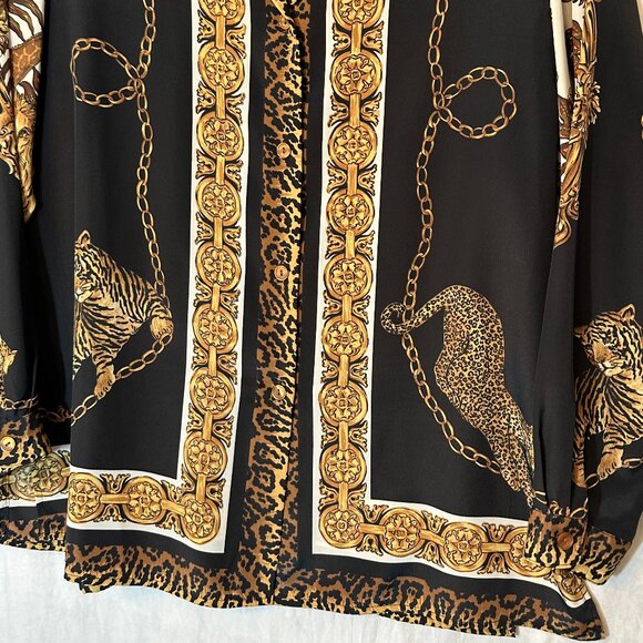 Spenser Jeremy Petites Animal Print Blouse - Picture 12 of 14